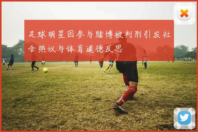 足球明星因参与赌博被判刑引发社会热议与体育道德反思